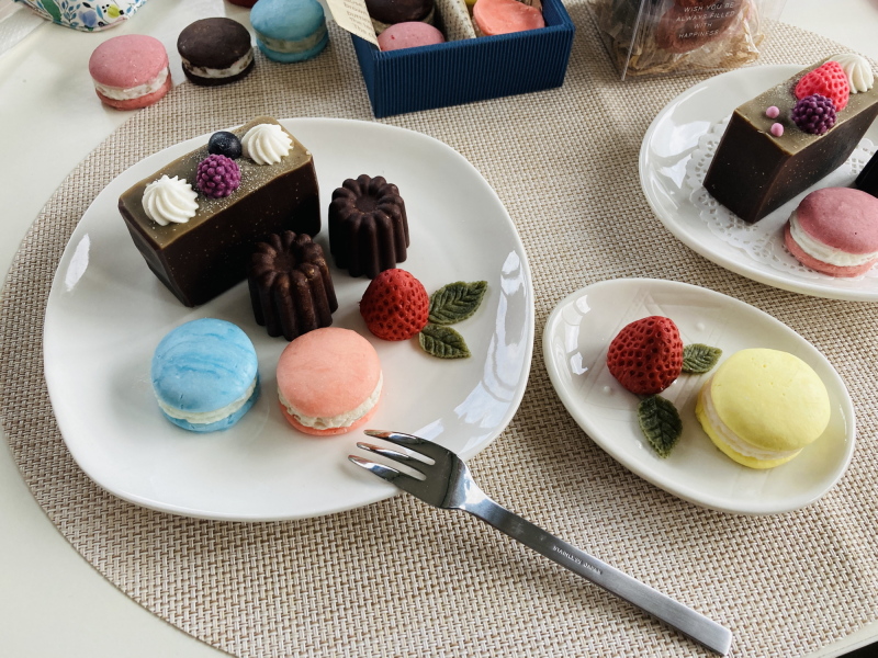 お菓子みたいな石けん　スイーツソープ　ケーキみたいな石けん　マカロン石けん　神奈川県　2022年展示会冬
